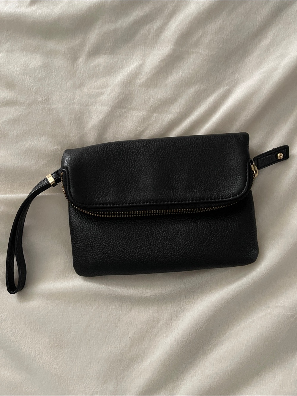Talbots Black leather wristlet Women’s